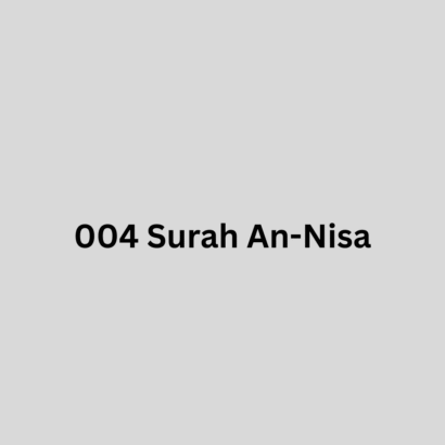 004 Surah An-Nisa