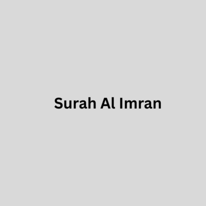 003 Surah Al Imran